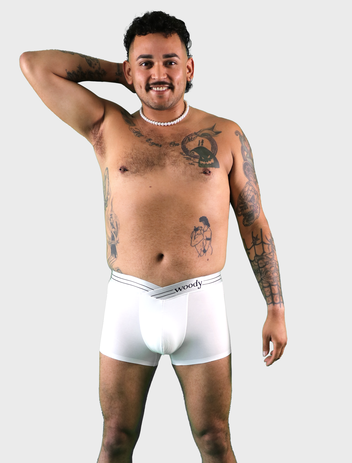 Woody V Shape Brief - white