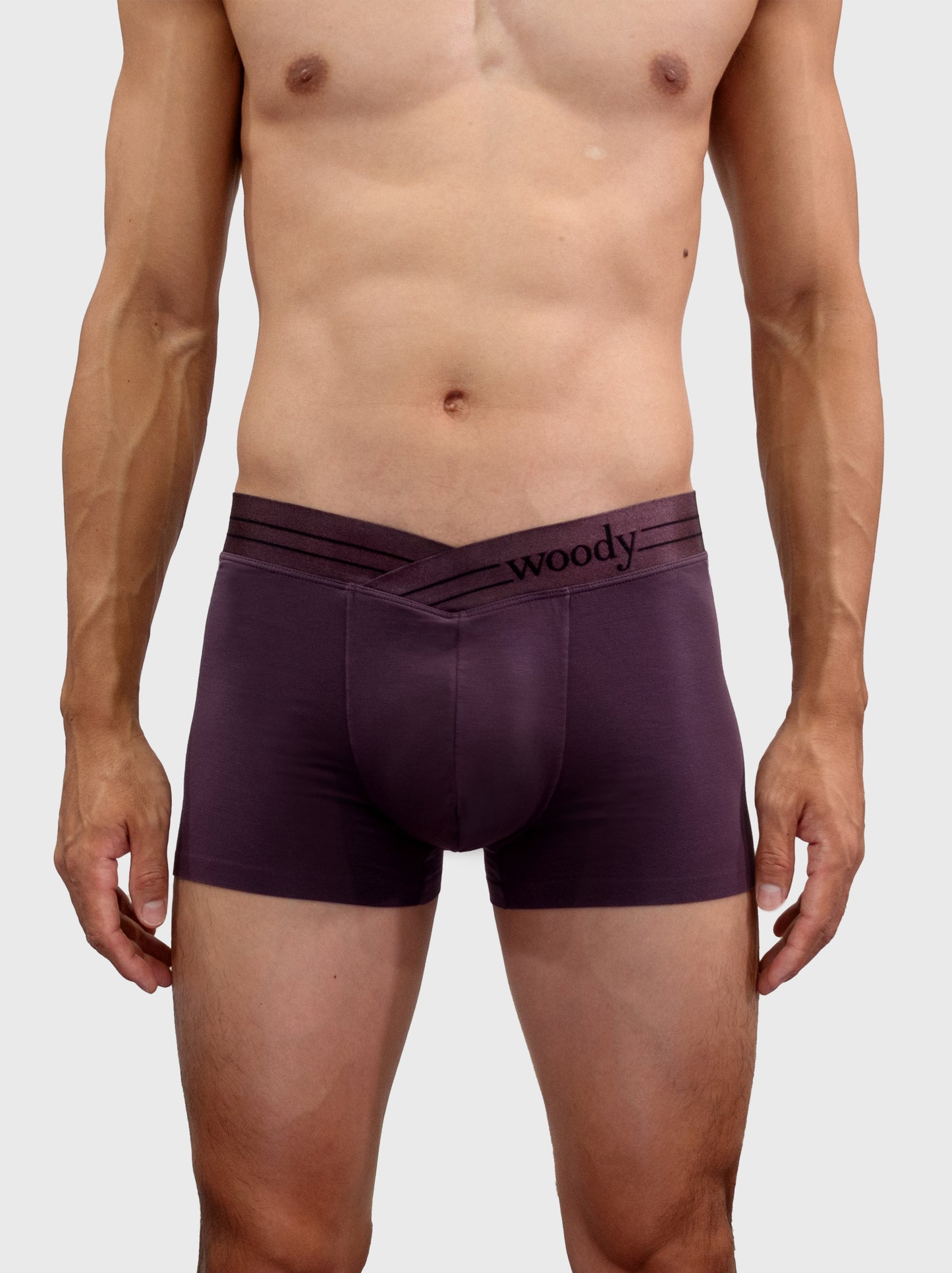 Woody V Shape Brief - Dark Red
